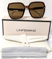 New LinFemano Fashion Sunglasses with Soft Case, Cleaning Cloth & Box