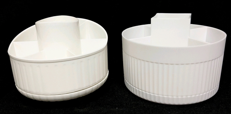 2 New Lazy Susan Makeup Brush / Stationary Holders - Up to 5.5" Diameter