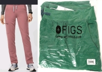 2 New Size 3XL Women's FIGS Bottoms : High-Waisted Yola Pants with Yoga Waistband & Yola High-Waisted Skinny Scrub Pants incl RETIRED Colour