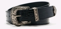 New Size MED (36 - 38 Waist) Unisex BUFFALO BILL BELT, Faux Leather by Fashion Nova