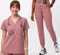 New Size Small / Med Reg Women's FIGS Catarina One-Pocket Scrub Top & High-Waisted Zamora Scrub Pants| Retails Over $130