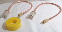 As New Mensi 15" Copper Propane Regulator Tubing Hoses