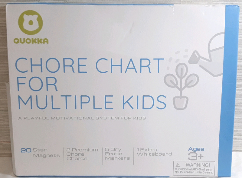 New Quokka Magnetic Chore Chart For Multiple Kids - Chart 14.5 by 11"