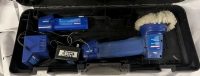 Simoniz Cordless Random Orbit Polisher with Batteries, Charge & Case. Tested Working. Case Measures 10" Tall.
