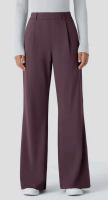 New - Size Medium Petite Ladies Halara High Waisted Side Pocket Work Flare Pants - Evening Purple