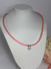 925 Sterling Silver Fresh Water Pearl Pink Jelly Chain with Sterling Finials Lobster Clasp Stamped Appropriately 15 inch Choker Style Unique - 4