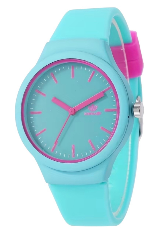 New Casual Jelly Cute Watch Stylish Rubber Minimalist Quartz Watch Glowing Dials Total Lengh 9 In