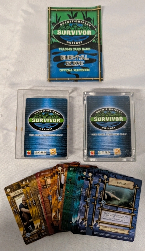Vintage Survivor Trading Card Game. Cards Listed as "For Demo Purposes Only" Cards Have "1st Edition" Stamps..