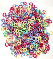 300 New Colorful Stretchy Hair Elastics : Each Stretches Enough to go Around a Pop Can!