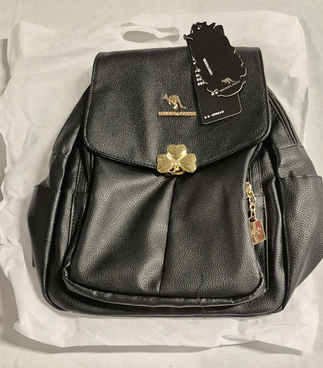 New Vegan Leather Bigedaishu Backpack Purse with Dust Cover Bag 13" Tall