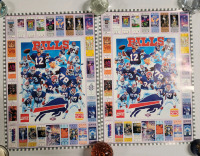 Two (2) 1992 Burger King Buffalo Bills / Super Bowl Tickets Posters . Both measure 15.5"&times;21.5"