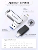 As-New in Box | MFi Licensed 256GB 3-in-1 Photo Stick / Flash Drive / Thumb Drive Compatible with iPhones, iPad, Android, PC + - 3
