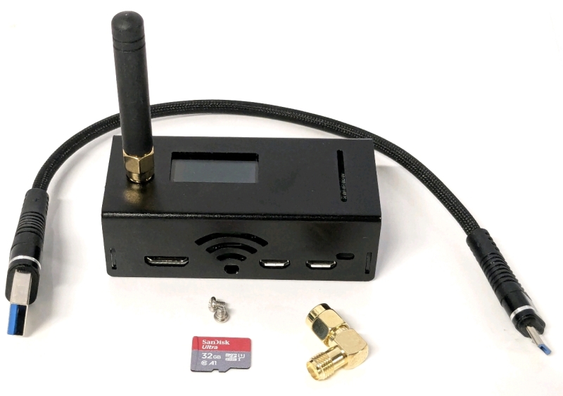 As-New AURSINC MMDVM Hotspot Spot Radio Station WiFi Digital Voice Modem Work Contained with Raspberry Pi Zero W with Firmware V1.5.2 UHF Supports C4FM YSF NXDN DSTAR P25 DMR with 32GB SanDisk Ultra Micro SD Card | Retails Over $60!
