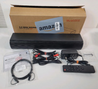 BlueDee SK300 Bluetooth 2.0 Mini Sound Bar w/Remote & TV Cables . Tested Working