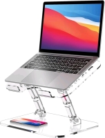 As New Lpoake Acrylic Laptop Stand. Stock photo added. Retails for over $70. Compatible with 10" to 15.6" Laptops