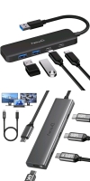 2 As-New in Box | NEWQ USB Hubs : Dual Display Hub NQ-HB-14 & NQ-HB-12