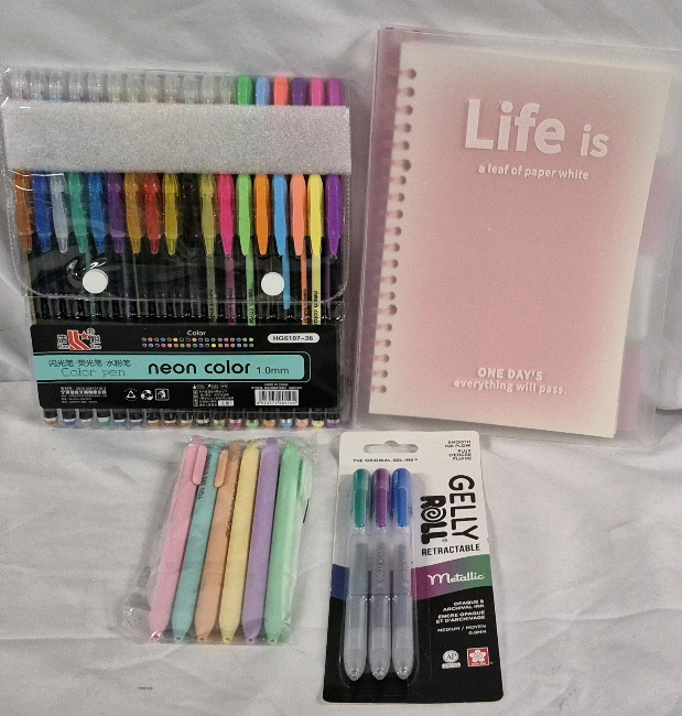 New Coloured Pens & Journal