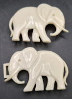 Vintage Elephant Belt Buckles - 3" Long