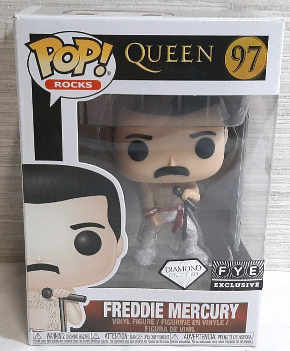 New in Box Freddie Mercury Funko Pop Vinyl Figure | Figure is Roughly 3&frac12;" Tall