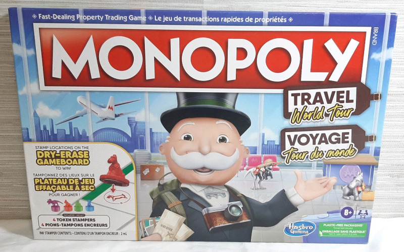 New in Box Monopoly Travel World Tour Game | Box Measures 16'"&times;12&frac12;"