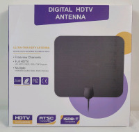 New - Ultra-Thin Digital HDTV Indoor Antenna .