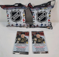 2024-25 UD Hockey Series Two Trading Card Wax Packs , Sealed & 2018 NHL Hockey Mini Figures , Sealed .