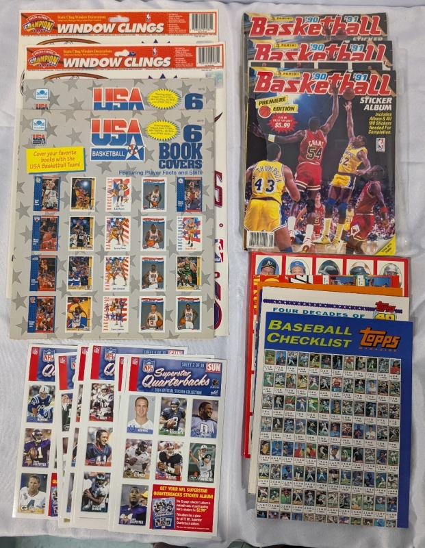 Vintage to New Sports Themed Stickers, Sticker Books & More.