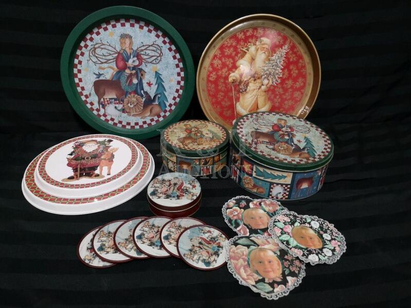 Christmas Tins and Trays ++