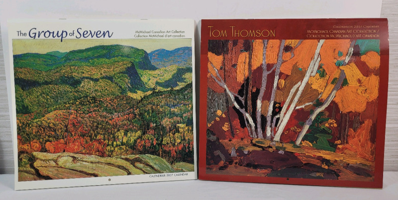 2007 Tom Thomson & The Group of Seven Calendars from The McMichael Canadian Art Collection . Calendars measure 13"&times;12"