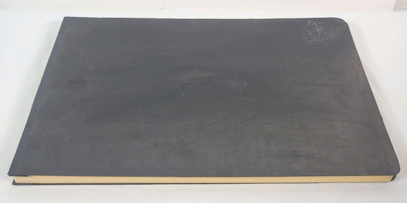 Vintage 17.5"&times;11.5" Accopress Genuine Pressboard Binder w/Yellow Medium Stock Paper (full)