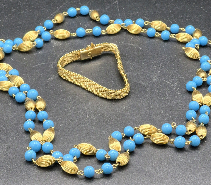 Vintage Beaded Necklace and Bracelet
