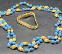 Vintage Beaded Necklace and Bracelet