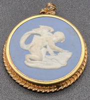 Vintage Gold Filled GF Wedgwood Pendant