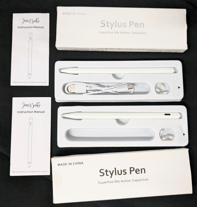 2 Stylus Pen for iPads with Palm Rejection, 2X Fast Charging (See Description For Compatible Models)