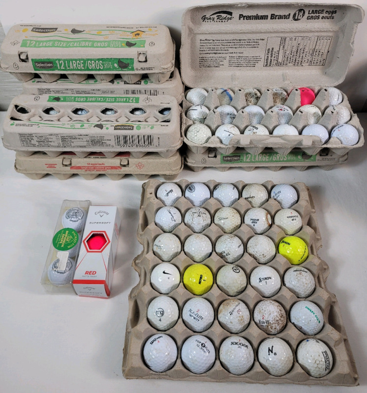 11 Dozen Previously Enjoyed Golf Balls . 132 Golf Balls