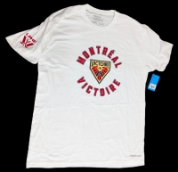 New Size Large Unisex BAUER Hockey Montr&eacute;al Victoire Logo PWHL Super Soft Graphic T-Shirt