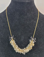 Betsey Johnson Crystal Necklace . Measures