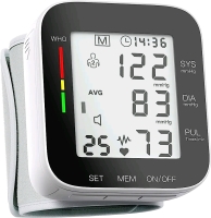 New Wrist Electronic Blood Pressure Monitor with Voiced Readouts