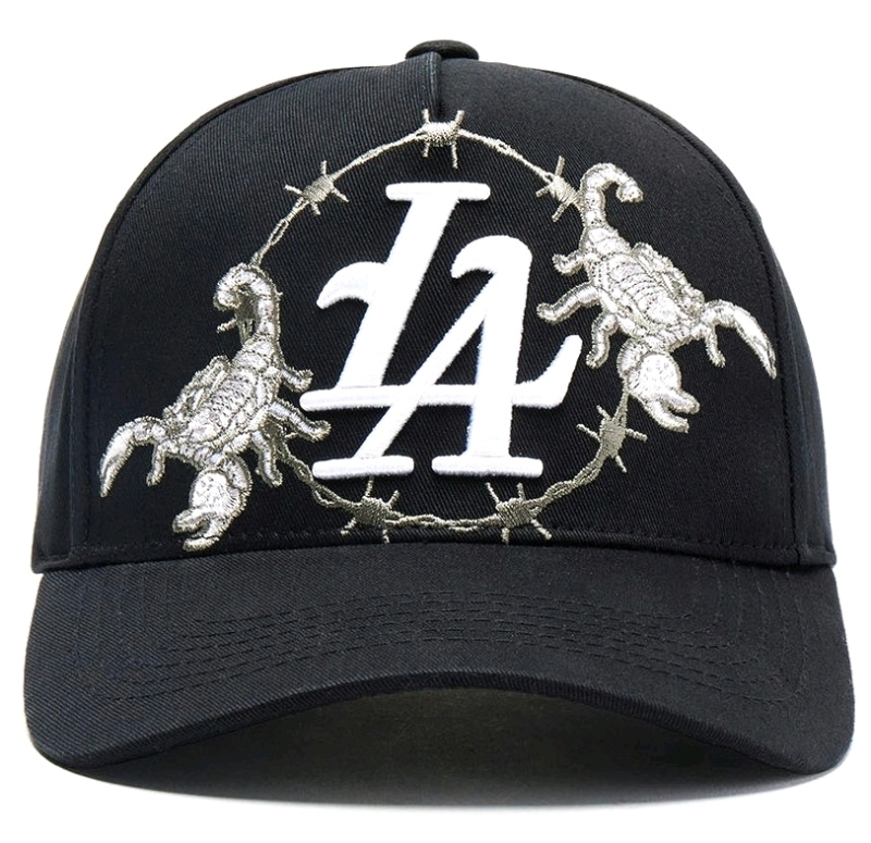 New FASHION NOVA LA Scorpion Snapback Hat - Black, One Size Fits Most