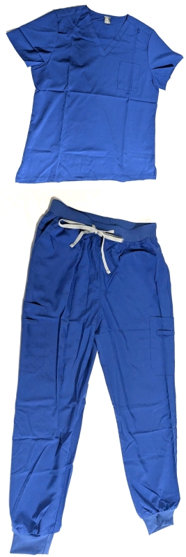 New Size MED Unisex 2-Piece Super Lightweight Scrub Top & Bottom Set