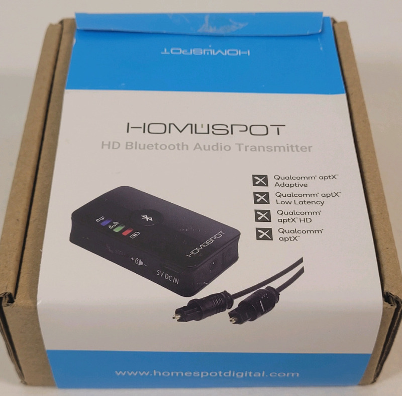 New - Homespot HD Bluetooth Audio Transmitter