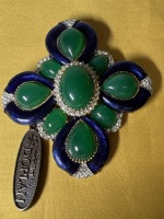 D&rsquo;ORLAN Maltese Cross Vintage Large Brooch