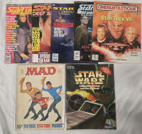 7 | 1976- 1997 (Assorted Paperback Star Trek, Star Wars & Sci-Fi Themed Magizines | Includes Star Trek, Starwars & MAD