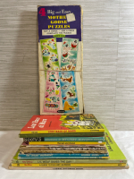 Lot of Vintage Kiddie Lot | 12 titles - see photos | Colouring Book | Puzzle Collection