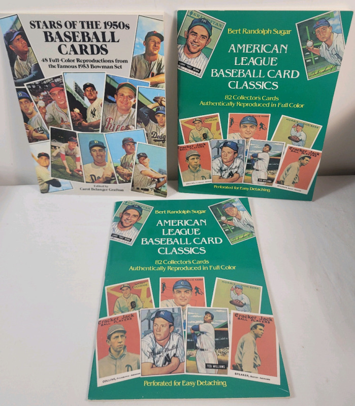 Vintage Reproduction Baseball Trading Card Booklets . All Booklets Complete