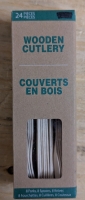 Over 40 New Boxes of Wooden Cutlery. Unable to confirm if all boxes contain Lister 24 Pieces