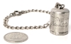 Vintage Signed TRUART Sterling Silver "My Identity" Charm Bracelet - 7.2" Long - 2