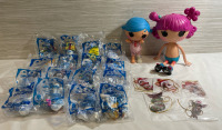 Toy Lot | 16 New 3&rdquo; Smurf Happy Meal Figures | 2 La la Loopsie Dolls, tallest measures 13&rdquo; | 5 New 3&rdquo; Gremlins Christmas Decorations