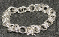 Sterling Silver Bracelet 7" Long