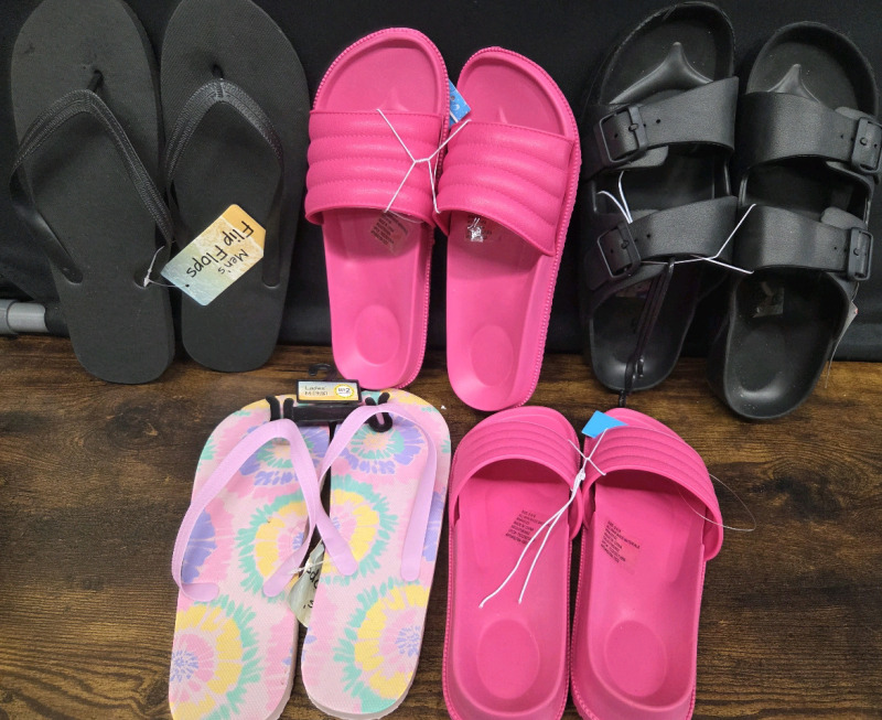 5 New Pairs | Adults Sizes 7-11 Sandals